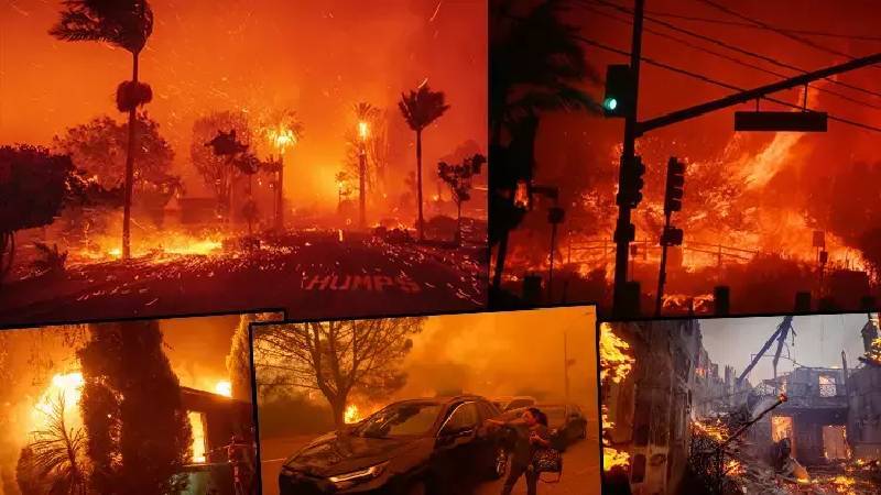 Los Angeles’ta orman yangınları nedeniyle yaklaşık 30 bin kişi tahliye ediliyor